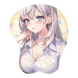 (MD) Tokidoki Bosotto Arya-san 3D Oppai Mouse Pad Type D คุณอาเรียโต๊ะข้างๆพูดรัสเซียหวานใส่ซะหัวใจจะวาย (Illust: School Uniform)