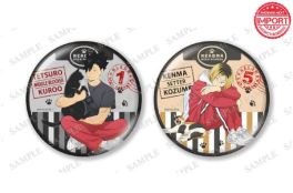 (Pre-Sale)(MD) Haikyu! Set of 2 Large Sparkly Tin Badges - Cat Ver.